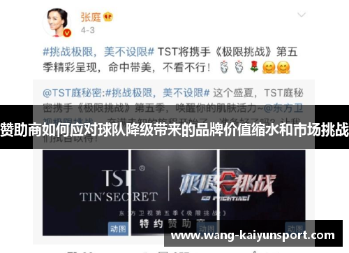 赞助商如何应对球队降级带来的品牌价值缩水和市场挑战